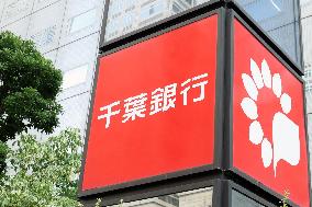 Chiba Bank signage and logo